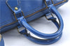 Authentic LOUIS VUITTON Epi Speedy 30 Hand Bag Blue M43005 LV H8091