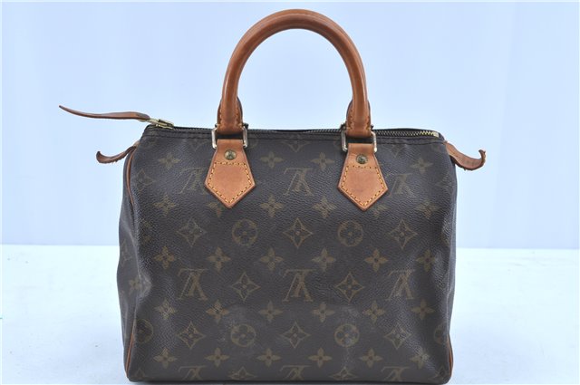 Authentic LOUIS VUITTON Monogram Speedy 25 Hand Bag M41528 LV H8092