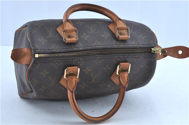 Authentic LOUIS VUITTON Monogram Speedy 25 Hand Bag M41528 LV H8092