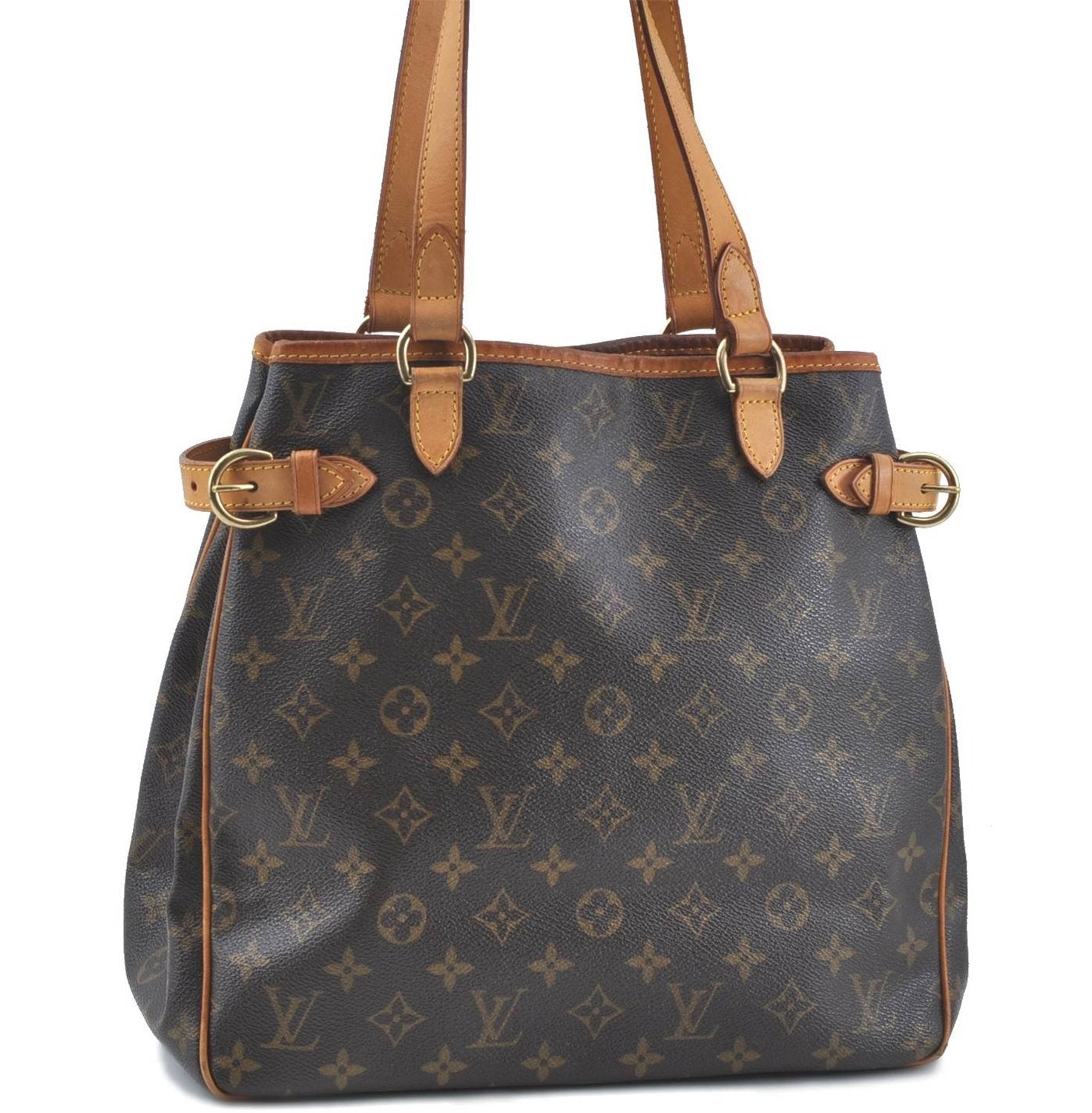 Authentic LOUIS VUITTON Monogram Batignolles Vertical Tote Bag M51153 LV H8093