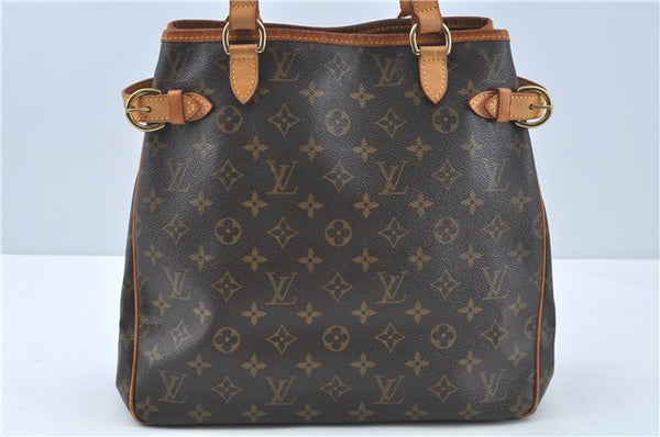 Authentic LOUIS VUITTON Monogram Batignolles Vertical Tote Bag M51153 LV H8093