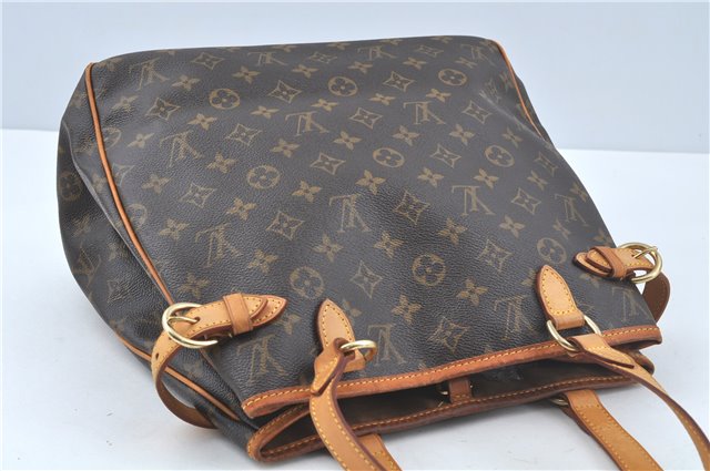 Authentic LOUIS VUITTON Monogram Batignolles Vertical Tote Bag M51153 LV H8093