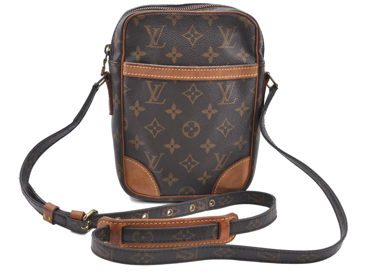 Authentic LOUIS VUITTON Monogram Danube Shoulder Cross Body Bag M45266 LV H8094