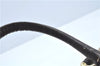 Authentic CELINE C Macadam Blason Hand Boston Bag Canvas Leather Brown H8097