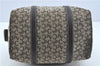 Authentic CELINE C Macadam Blason Hand Boston Bag Canvas Leather Brown H8097
