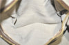 Authentic CELINE C Macadam Blason Hand Boston Bag Canvas Leather Brown H8097