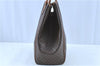 Authentic CELINE Macadam Blason Shoulder Tote Bag PVC Leather Brown H8104