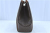 Authentic CELINE Macadam Blason Shoulder Tote Bag PVC Leather Brown H8104