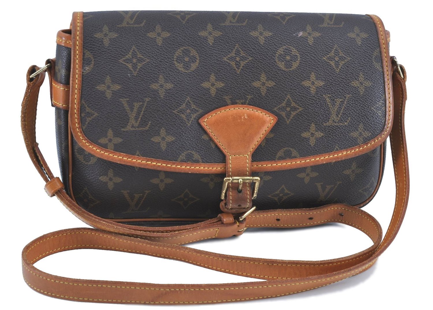 Authentic LOUIS VUITTON Monogram Sologne Shoulder Cross Body Bag M42250 LV H8106