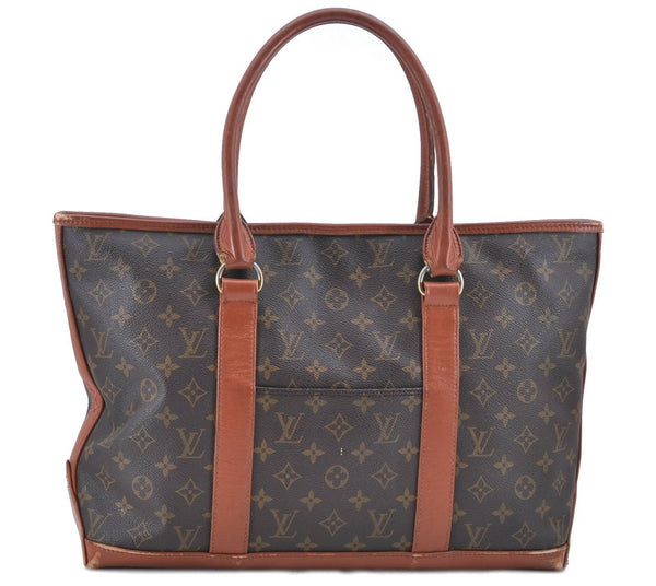 Auth LOUIS VUITTON Monogram Sac Weekend PM Vintage Tote Hand Bag M42425 LV H8108