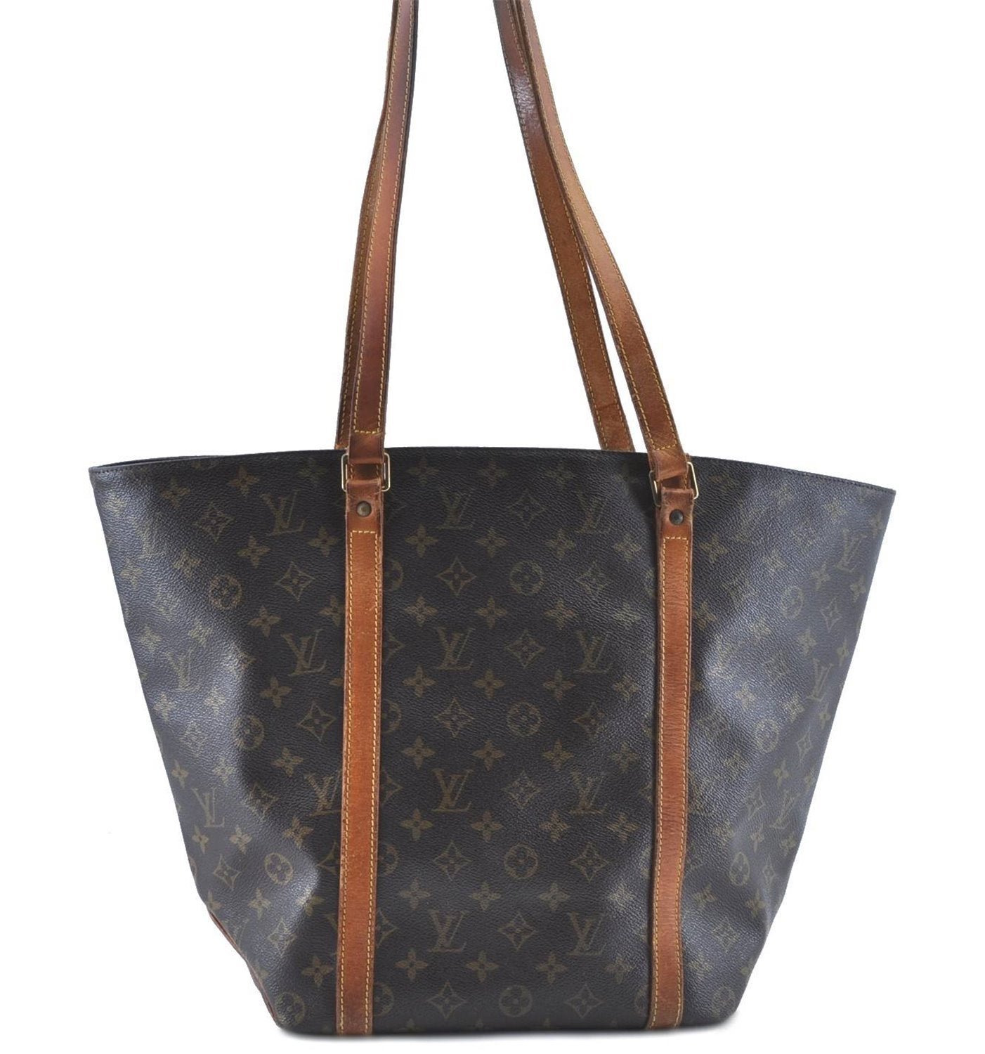 Authentic LOUIS VUITTON Monogram Sac Shopping PM Tote Bag M51108 LV H8113