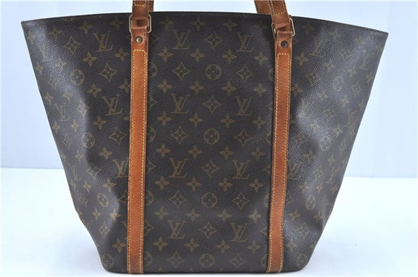 Authentic LOUIS VUITTON Monogram Sac Shopping PM Tote Bag M51108 LV H8113