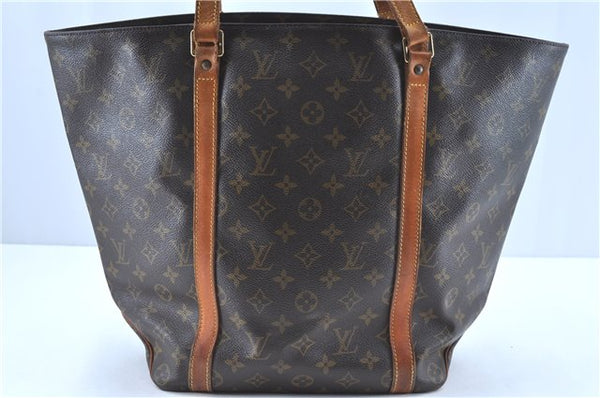 Authentic LOUIS VUITTON Monogram Sac Shopping PM Tote Bag M51108 LV H8113