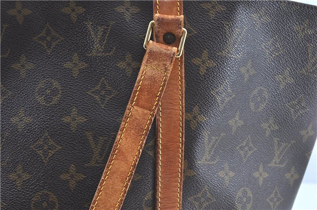 Authentic LOUIS VUITTON Monogram Sac Shopping PM Tote Bag M51108 LV H8113