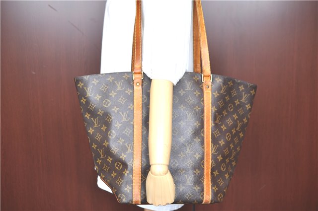 Authentic LOUIS VUITTON Monogram Sac Shopping PM Tote Bag M51108 LV H8113