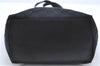 Authentic GUCCI Shoulder Tote Bag GG Canvas Leather 0021099 Black H8114