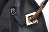 Authentic GUCCI Shoulder Tote Bag GG Canvas Leather 0021099 Black H8114