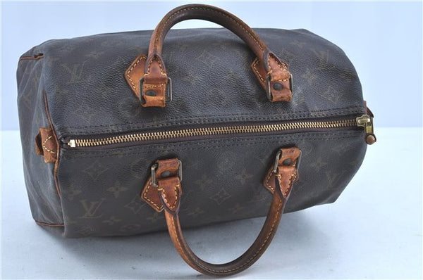 Authentic LOUIS VUITTON Monogram Speedy 30 Hand Bag M41526 LV H8118