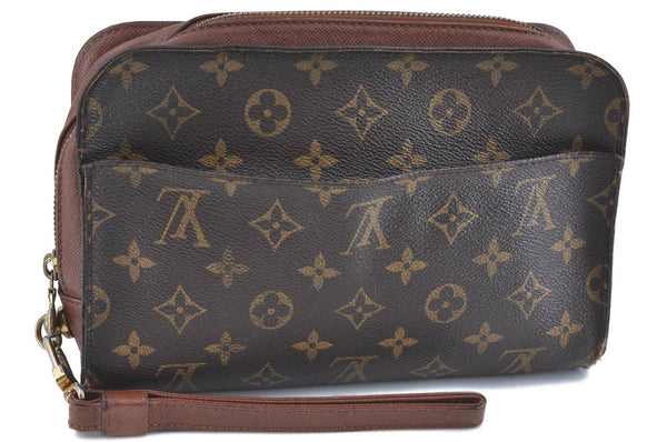 Authentic LOUIS VUITTON Monogram Orsay Clutch Hand Bag M51790 LV H8120