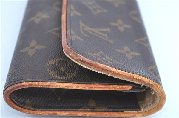 Authentic LOUIS VUITTON Monogram Pochette Twin PM Shoulder Bag M51854 LV H8128