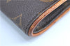 Authentic LOUIS VUITTON Monogram Pochette Twin PM Shoulder Bag M51854 LV H8128