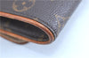 Authentic LOUIS VUITTON Monogram Pochette Twin PM Shoulder Bag M51854 LV H8128