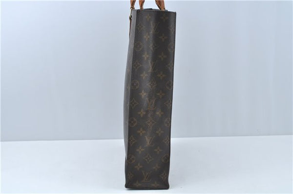 Authentic LOUIS VUITTON Monogram Sac Plat Hand Bag M51140 LV Junk H8131