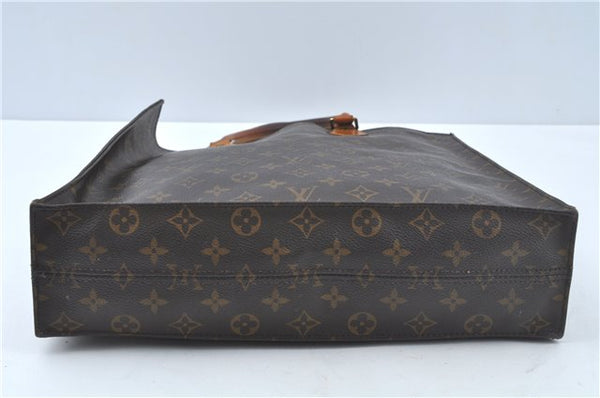 Authentic LOUIS VUITTON Monogram Sac Plat Hand Bag M51140 LV Junk H8131