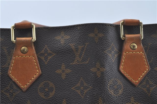 Authentic LOUIS VUITTON Monogram Sac Plat Hand Bag M51140 LV Junk H8131