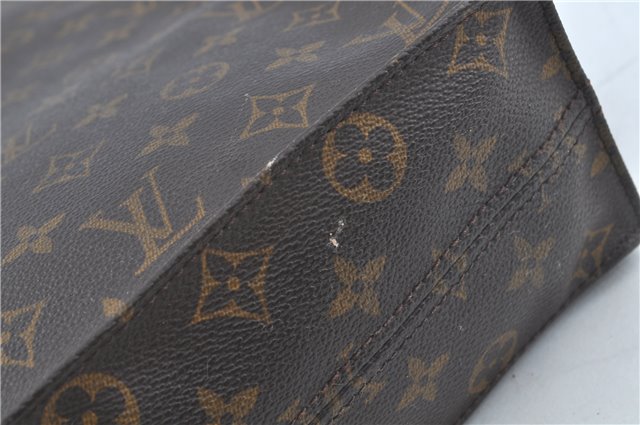 Authentic LOUIS VUITTON Monogram Sac Plat Hand Bag M51140 LV Junk H8131