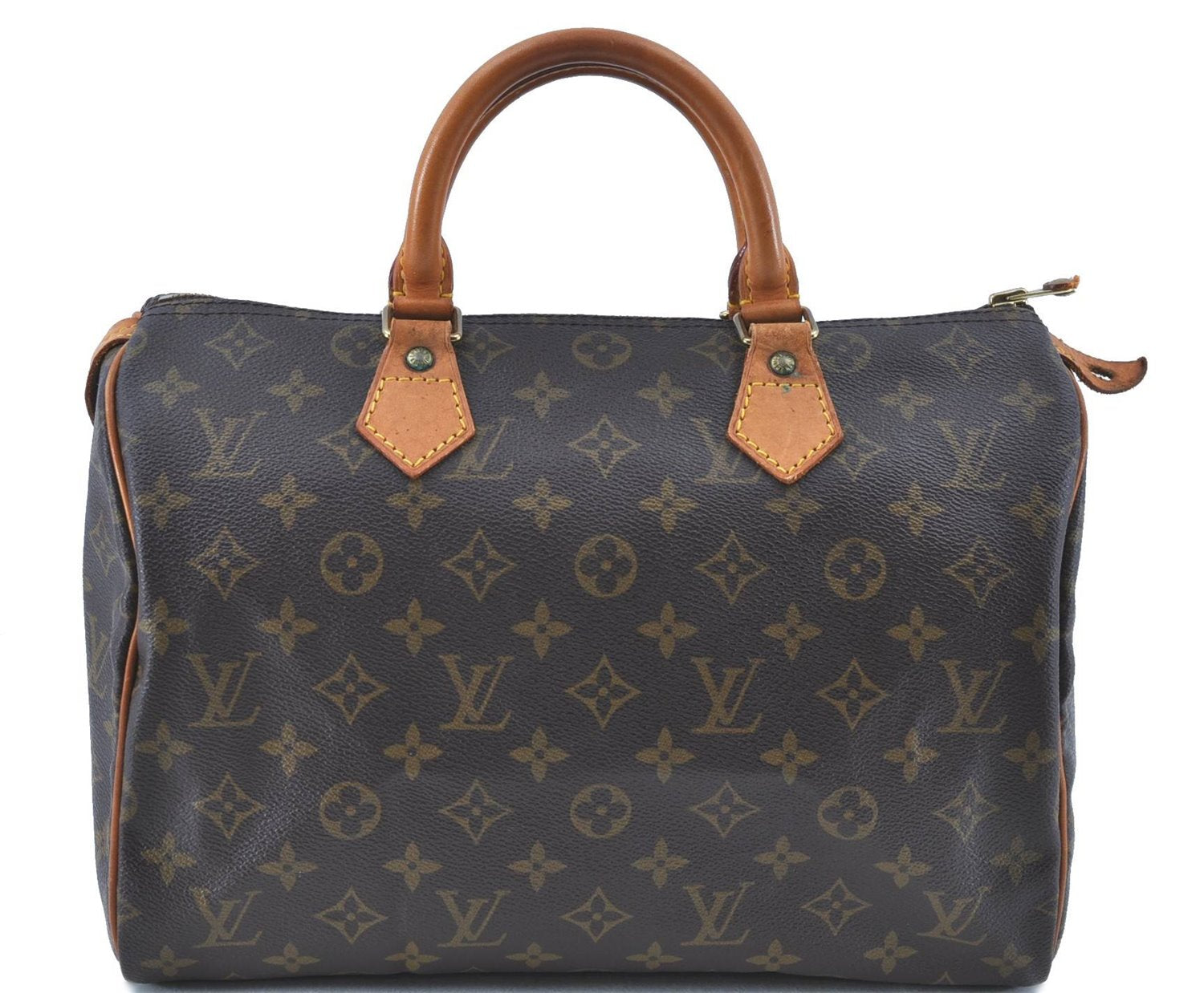 Authentic LOUIS VUITTON Monogram Speedy 30 Hand Bag M41526 LV H8159