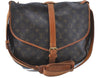 Auth LOUIS VUITTON Monogram Saumur 35 Shoulder Cross Body Bag M42254 LV H8160