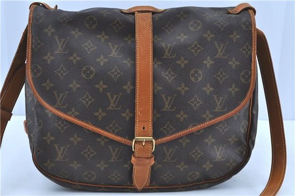 Auth LOUIS VUITTON Monogram Saumur 35 Shoulder Cross Body Bag M42254 LV H8160