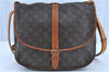 Auth LOUIS VUITTON Monogram Saumur 35 Shoulder Cross Body Bag M42254 LV H8160