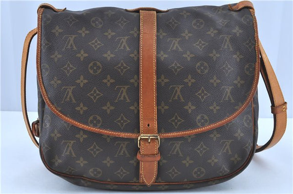 Auth LOUIS VUITTON Monogram Saumur 35 Shoulder Cross Body Bag M42254 LV H8160