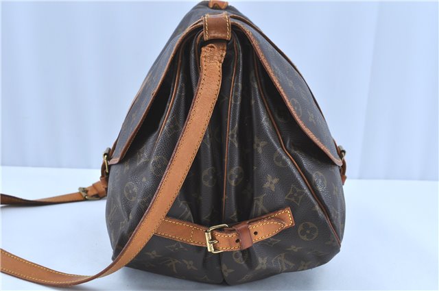 Auth LOUIS VUITTON Monogram Saumur 35 Shoulder Cross Body Bag M42254 LV H8160
