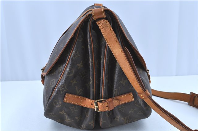 Auth LOUIS VUITTON Monogram Saumur 35 Shoulder Cross Body Bag M42254 LV H8160
