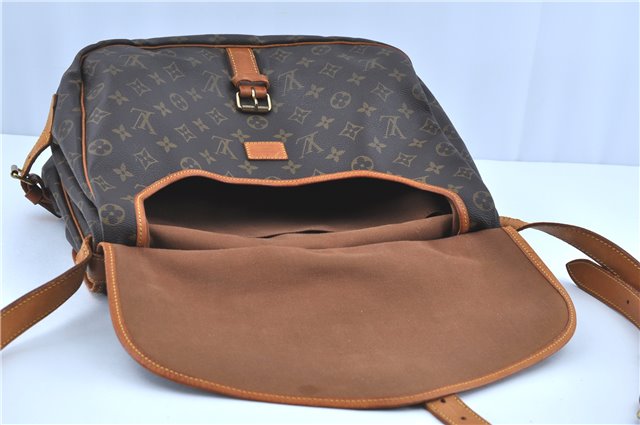 Auth LOUIS VUITTON Monogram Saumur 35 Shoulder Cross Body Bag M42254 LV H8160