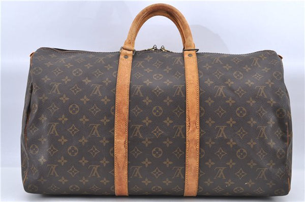 Authentic LOUIS VUITTON Monogram Keepall 50 Boston Bag M41426 Junk H8162