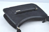 Authentic GUCCI Shoulder Bag GG Canvas Leather 0014198 Black H8164