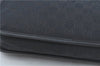 Authentic GUCCI Shoulder Bag GG Canvas Leather 0014198 Black H8164