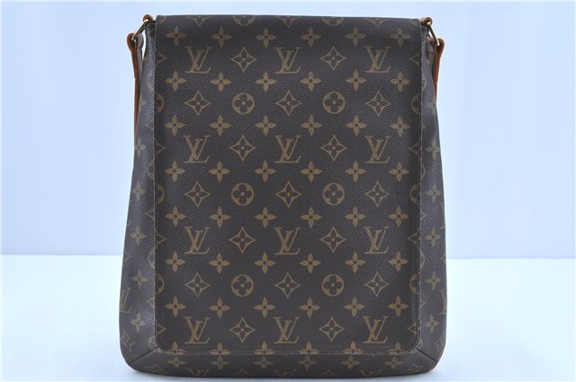 Authentic LOUIS VUITTON Monogram Musette Shoulder Cross Body Bag M51256 LV H8166