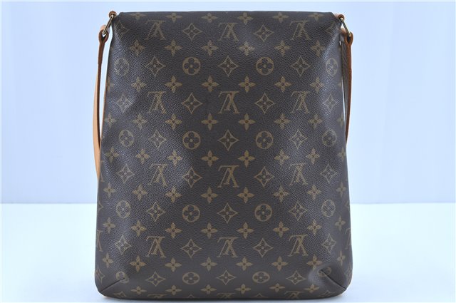 Authentic LOUIS VUITTON Monogram Musette Shoulder Cross Body Bag M51256 LV H8166