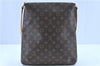 Authentic LOUIS VUITTON Monogram Musette Shoulder Cross Body Bag M51256 LV H8166