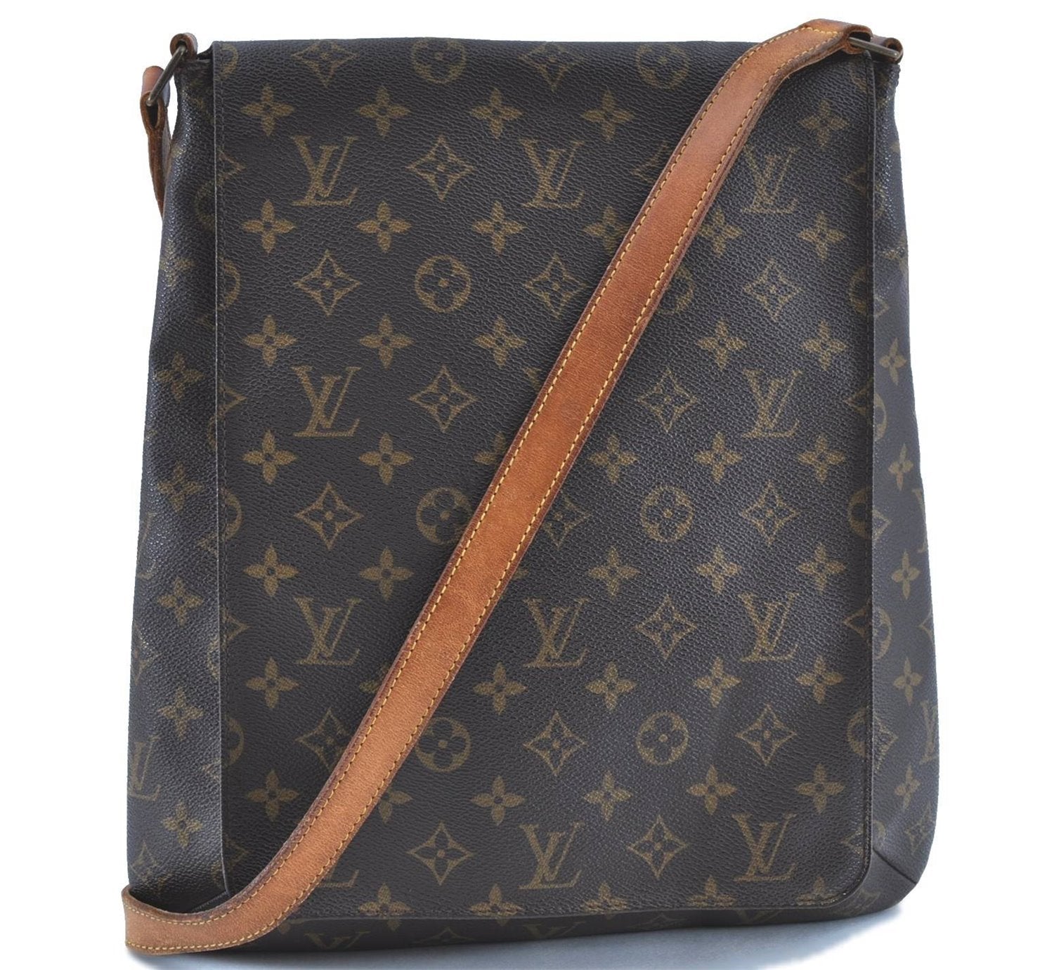 Authentic LOUIS VUITTON Monogram Musette Shoulder Cross Body Bag M51256 LV H8167