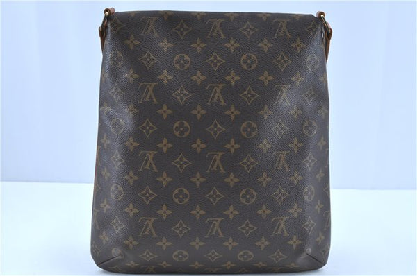 Authentic LOUIS VUITTON Monogram Musette Shoulder Cross Body Bag M51256 LV H8167