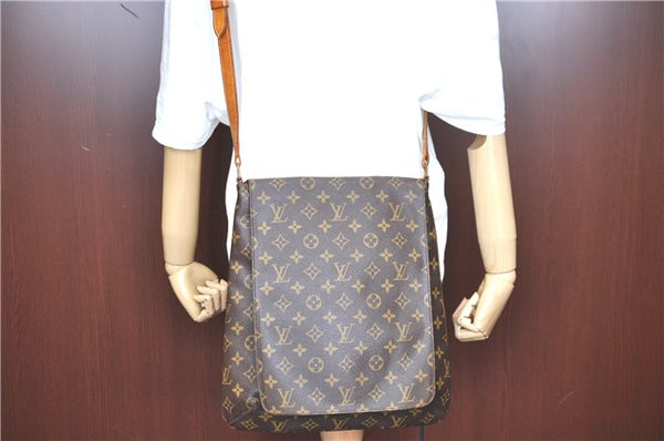 Authentic LOUIS VUITTON Monogram Musette Shoulder Cross Body Bag M51256 LV H8167