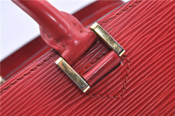 Authentic LOUIS VUITTON Epi Pont Neuf Hand Bag Red M52057 LV H8173