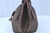 Authentic CELINE Macadam Blason Shoulder Tote Bag Canvas Leather Brown H8177