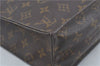 Authentic LOUIS VUITTON Monogram Sac Plat Hand Bag M51140 LV H8182